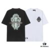 6931a394ccd8ab3d7af97d46 CH Crooked Heart 25SS Spring Collection Sanskrit 3D Embroidered Logo Heavyweight Washed Short Sleeve Round Neck T-Shirt Unisex
