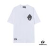 6931a394ccd8ab3d7af97d47 CH Crooked Heart 25SS Spring Collection Sanskrit 3D Embroidered Logo Heavyweight Washed Short Sleeve Round Neck T-Shirt Unisex