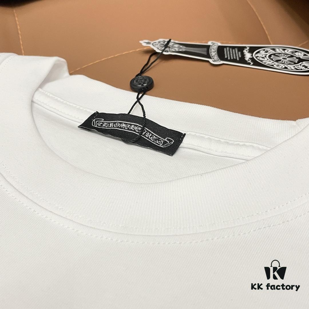 6931a395ccd8ab3d7af97d5c CH➡️ Chrome Hearts 25SS Spring New Arrival Sanskrit 3D Embroidery Logo Heavyweight Washed Short Sleeve Round Neck T-Shirt Unisex