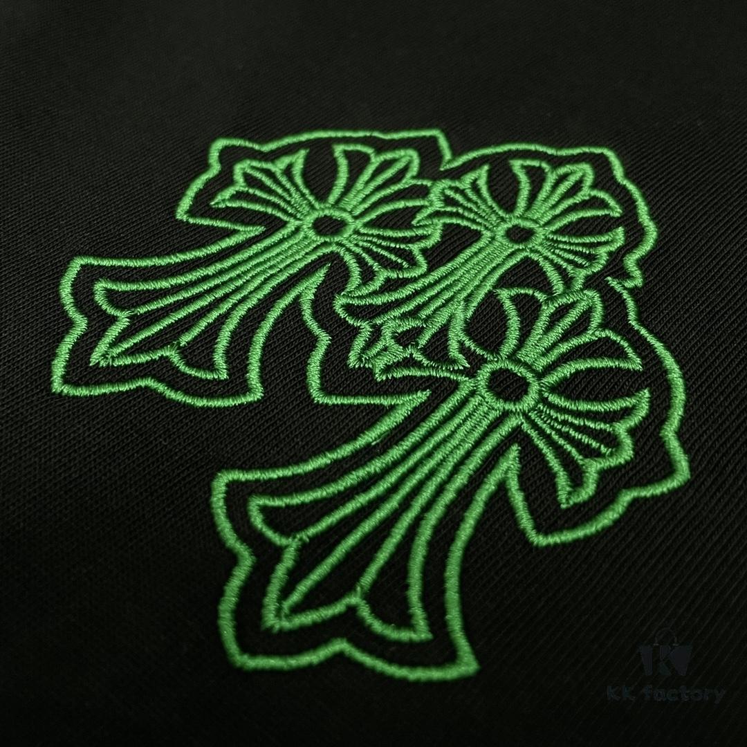 6931a395ccd8ab3d7af97d63 CH Crocodile Heart Graffiti Embroidery Sanskrit Logo Heavyweight 320g Pure Cotton Crew Neck T-Shirt Unisex