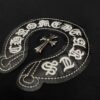 6931a396ccd8ab3d7af97d74 CH - Chrome Hearts Heavyweight Metal Horse Hoof with Sanskrit Embroidery Logo Short Sleeve Crew Neck T-Shirt Unisex