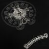 6931a396ccd8ab3d7af97d75 CH - Chrome Hearts Heavyweight Metal Horse Hoof with Sanskrit Embroidery Logo Short Sleeve Crew Neck T-Shirt Unisex
