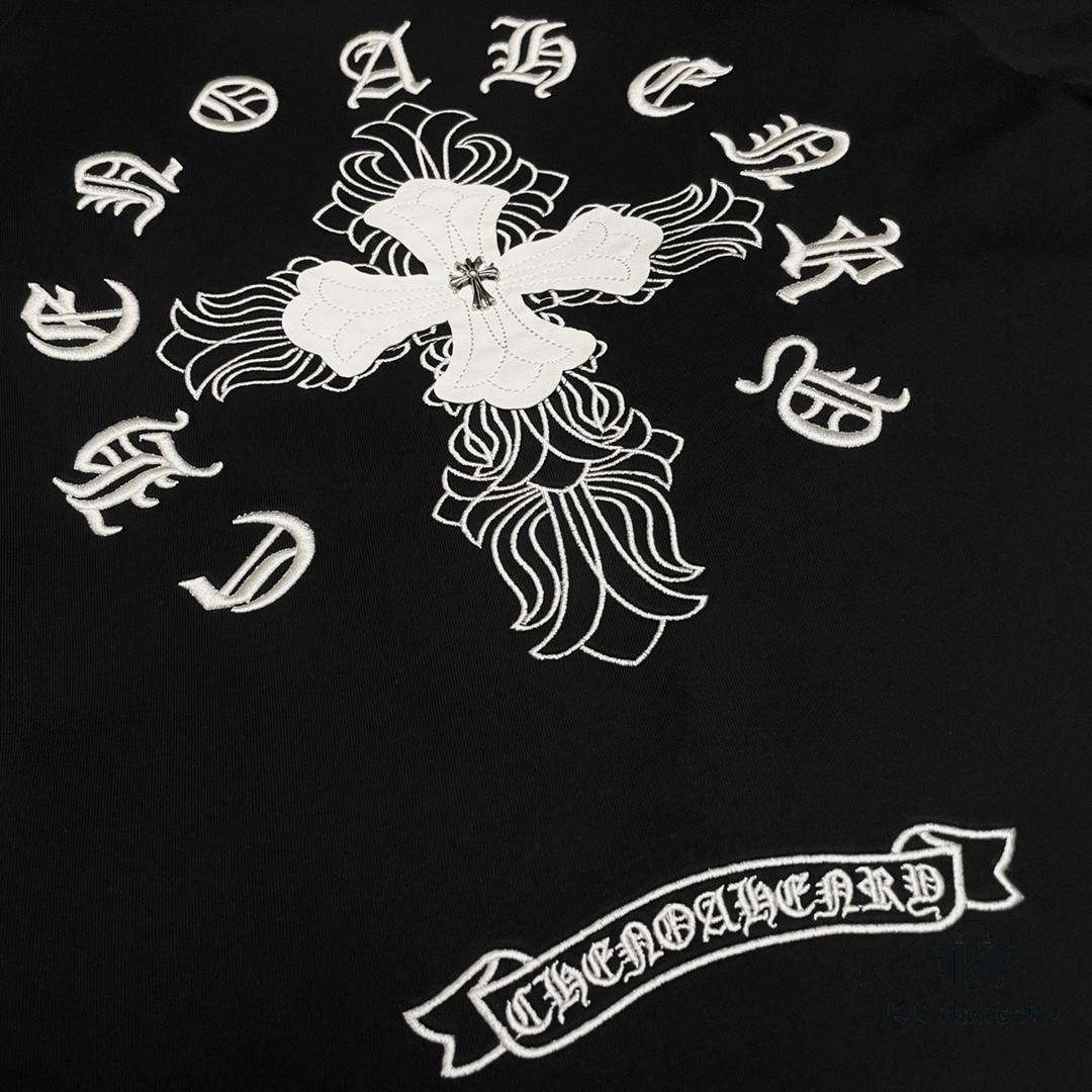 6931a397ccd8ab3d7af97d86 CH Crocodile Heavy Metal Embroidered Logo Short Sleeve Round Neck T-Shirt Unisex Lightweight Luxury High-Quality 320g Double Cotton Fabric