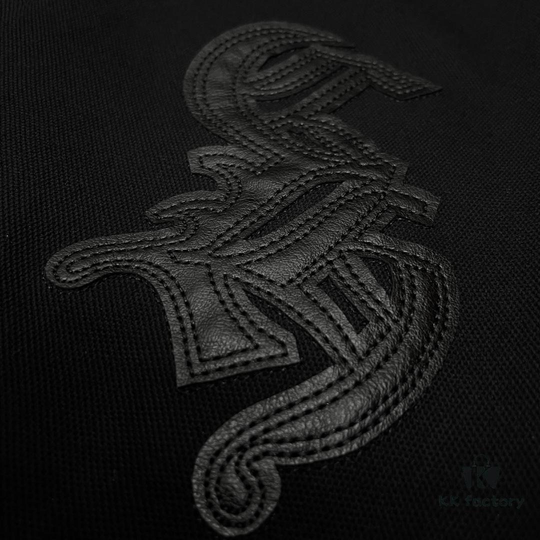 6931a39accd8ab3d7af97db0 Chrome Hearts Style Sanskrit Cross Heavy Hardware Polo Shirt