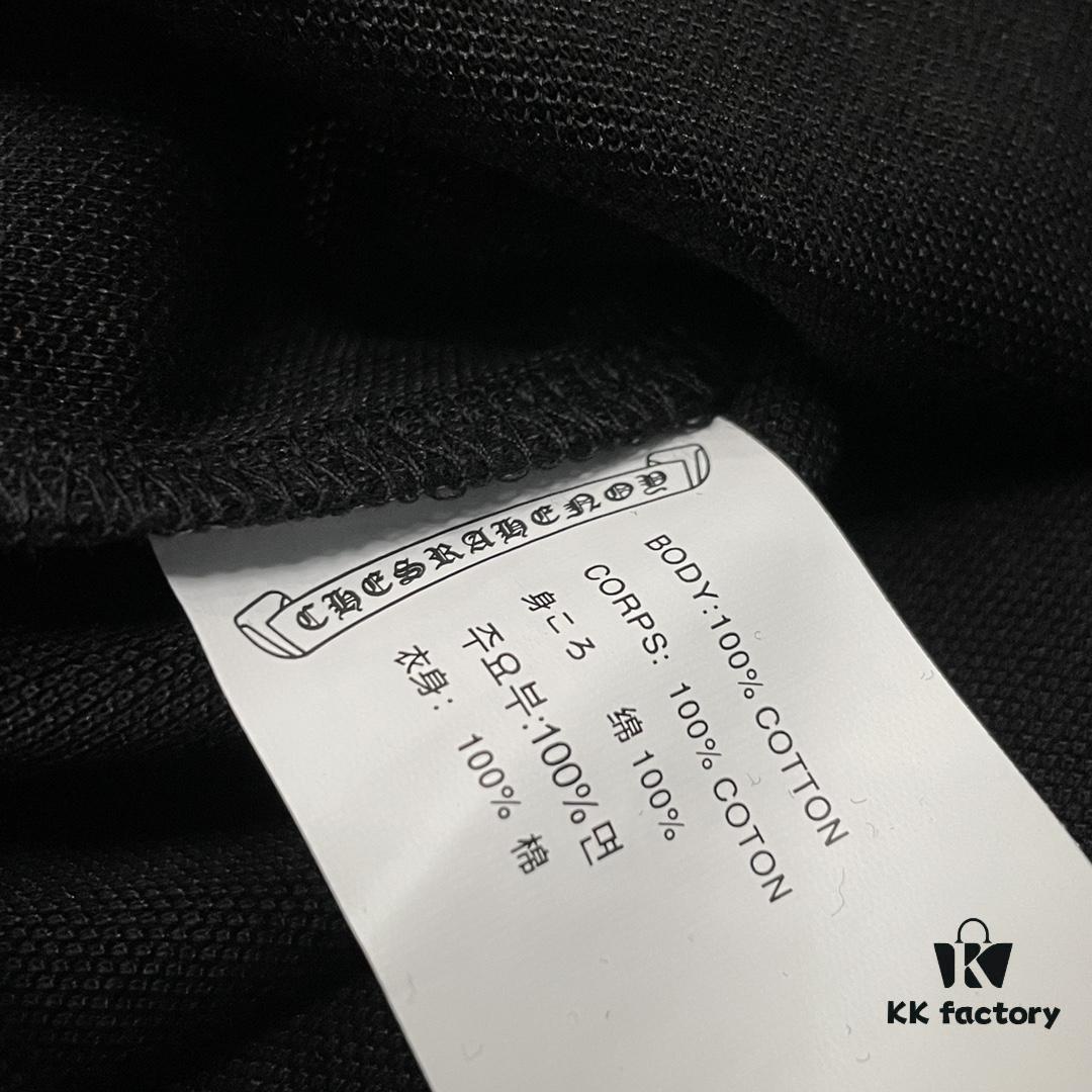 6931a39accd8ab3d7af97db6 Chrome Hearts Style Sanskrit Cross Heavy Hardware Polo Shirt