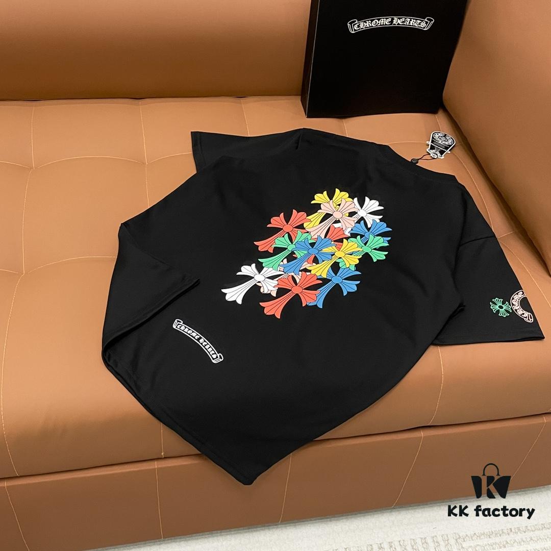 6931a39bccd8ab3d7af97dc8 CH Crooked Heart Graffiti Logo Short Sleeve Round Neck T-Shirt Unisex