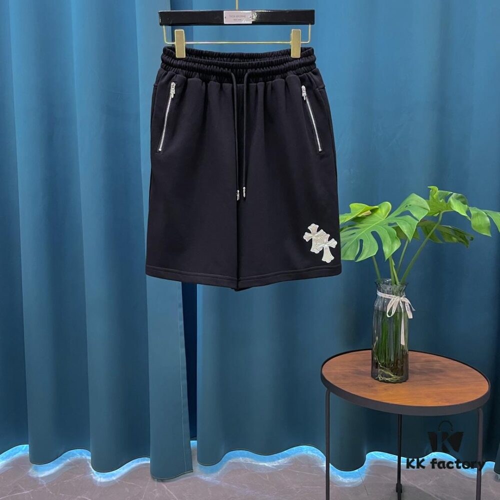 6931a39cccd8ab3d7af97dd8 CH Cross - Heavy Hardware, Faux Leather Patch, Embroidered Horse Letter Leisure Shorts