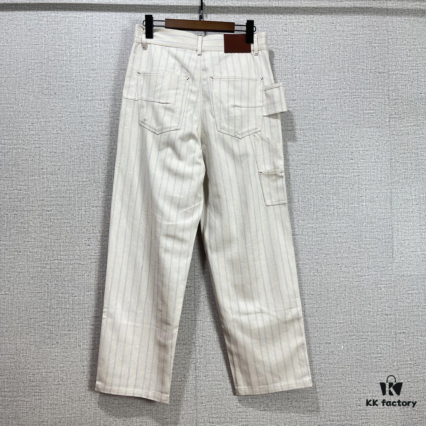 6931a39dccd8ab3d7af97df4 Christian Dior 25SS Spring New Arrival Canvas Striped Trousers