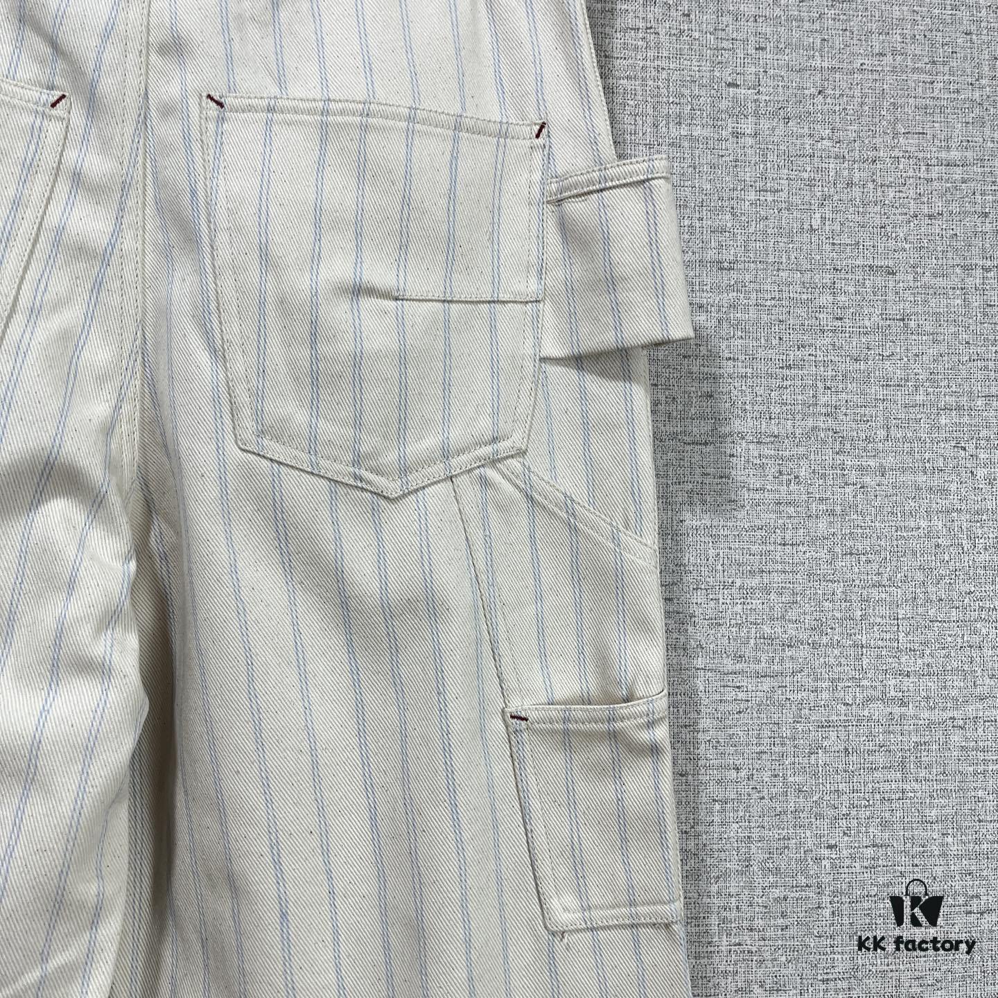 6931a39dccd8ab3d7af97dfa Christian Dior 25SS Spring New Arrival Canvas Striped Trousers