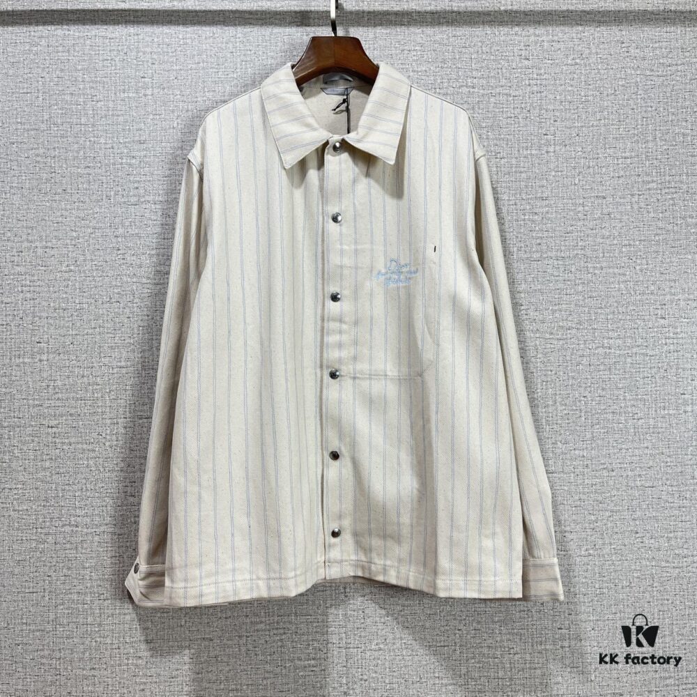 6931a39eccd8ab3d7af97dfd Christian Dior 25SS Spring New Arrival Striped Long-Sleeve Shirt Jacket