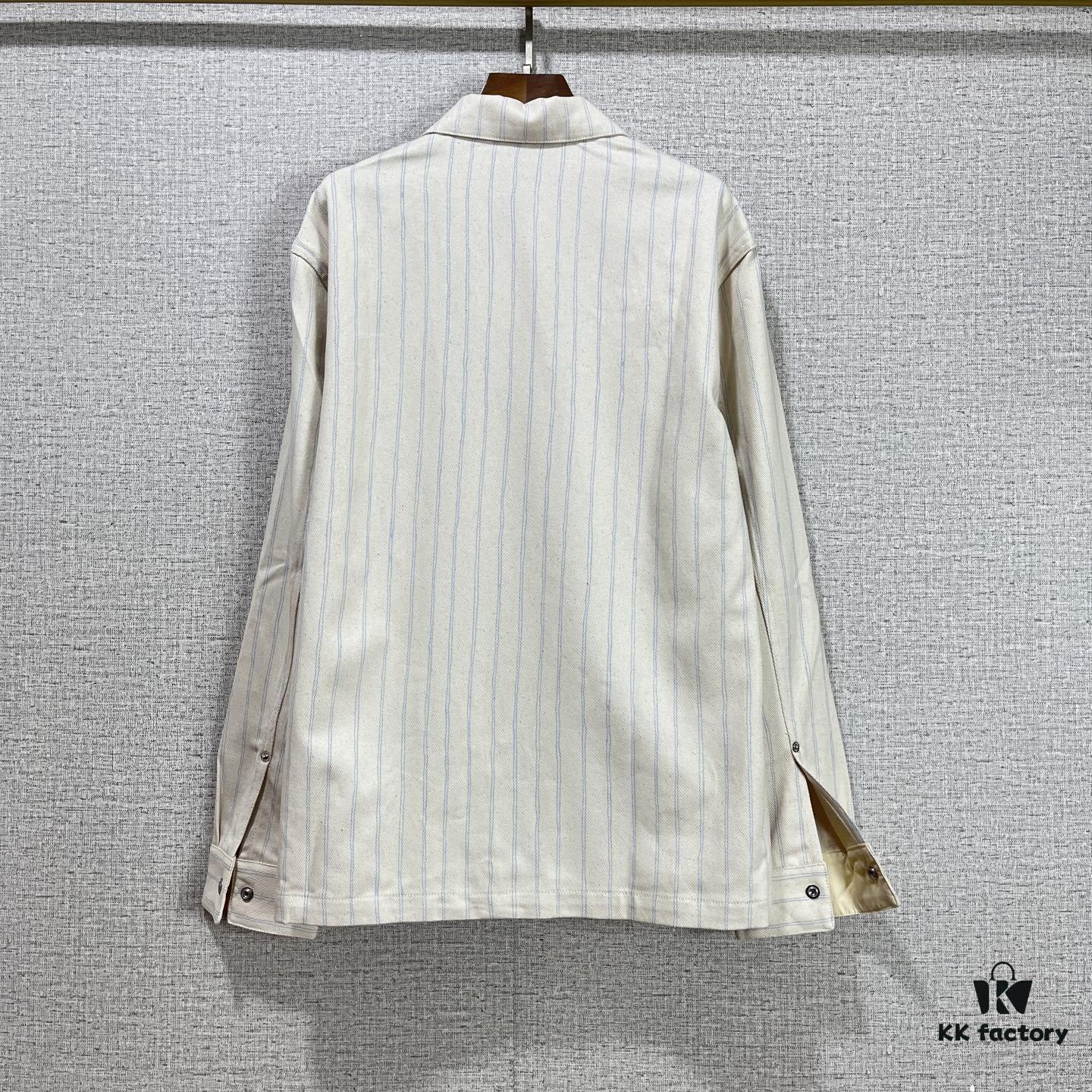 6931a39eccd8ab3d7af97dfe Christian Dior 25SS Spring New Arrival Striped Long-Sleeve Shirt Jacket