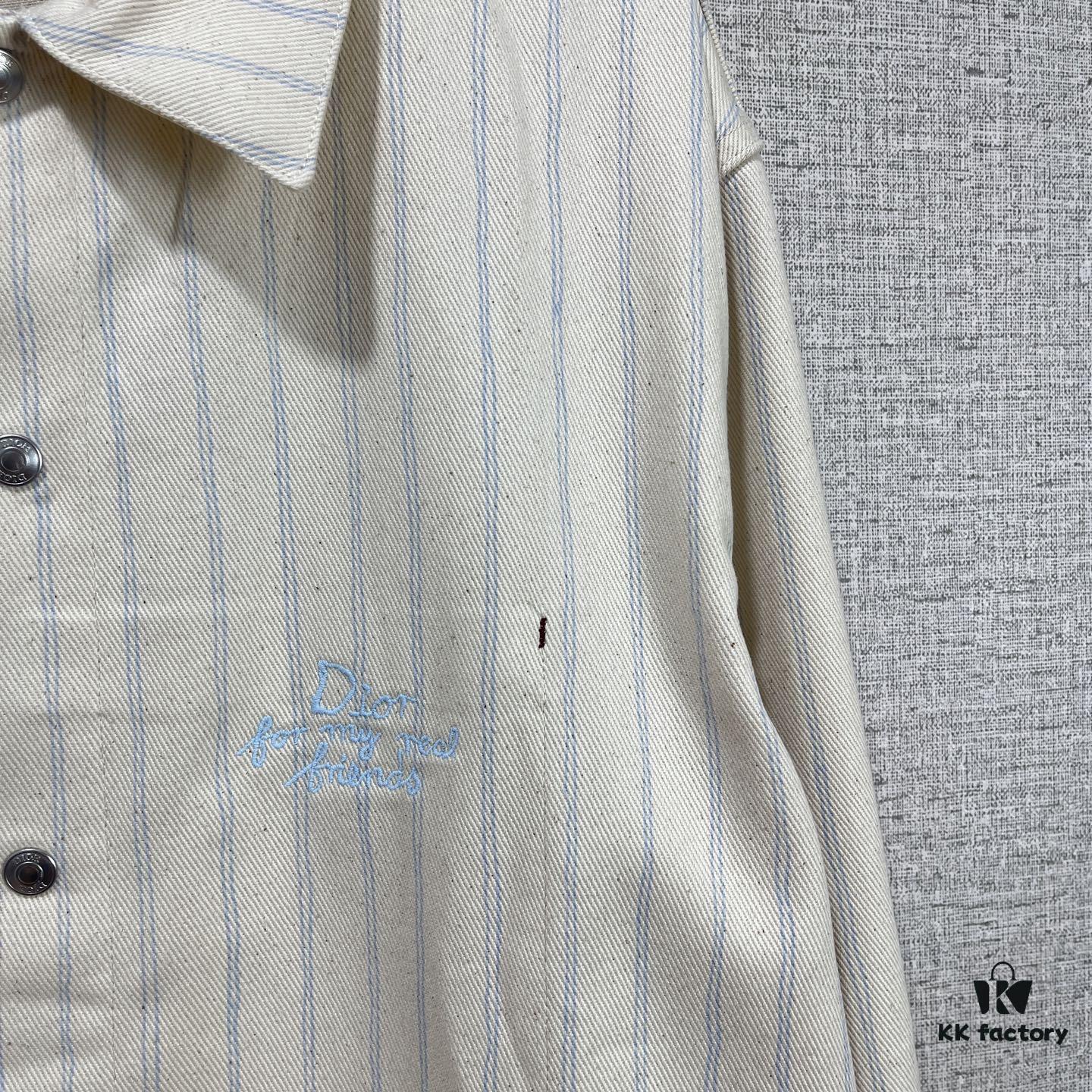 6931a39eccd8ab3d7af97e00 Christian Dior 25SS Spring New Arrival Striped Long-Sleeve Shirt Jacket