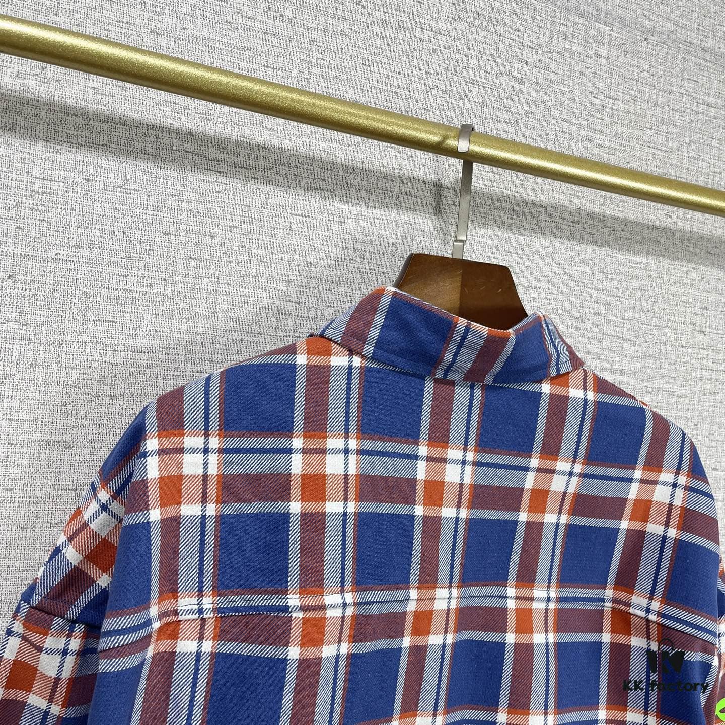 6931a39fccd8ab3d7af97e17 Chrome Hearts 2025 SS Spring/Summer New Arrival Aligned Plaid Long-Sleeve Button-Down Shirt