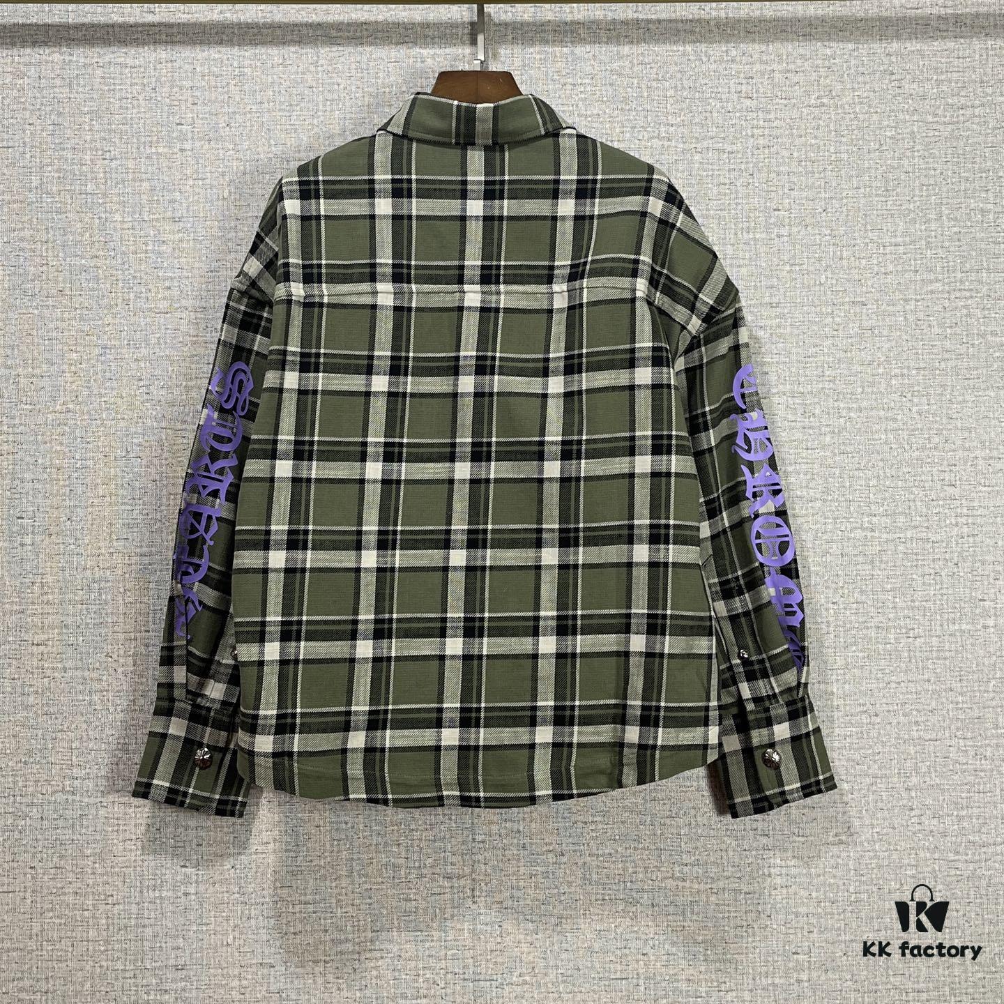 6931a39fccd8ab3d7af97e1a Chrome Hearts 2025 SS Spring Summer New Arrival Aligned Plaid Long Sleeve Button-Down Shirt
