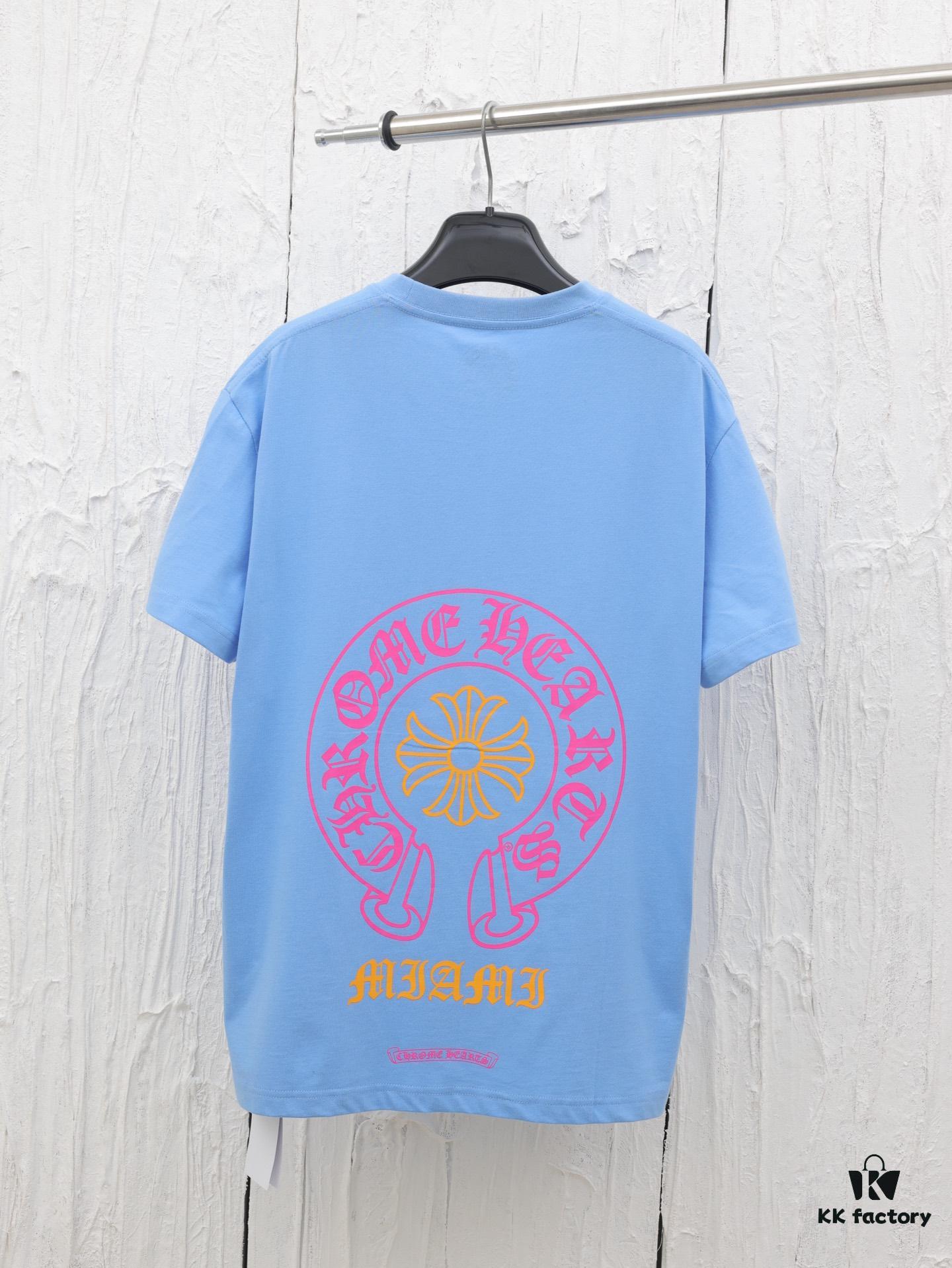 6931a3a1ccd8ab3d7af97e34 Chrome Hearts* Miami Limited Edition Horseshoe Cross Print Short Sleeve T-Shirt 2025 New Arrival
