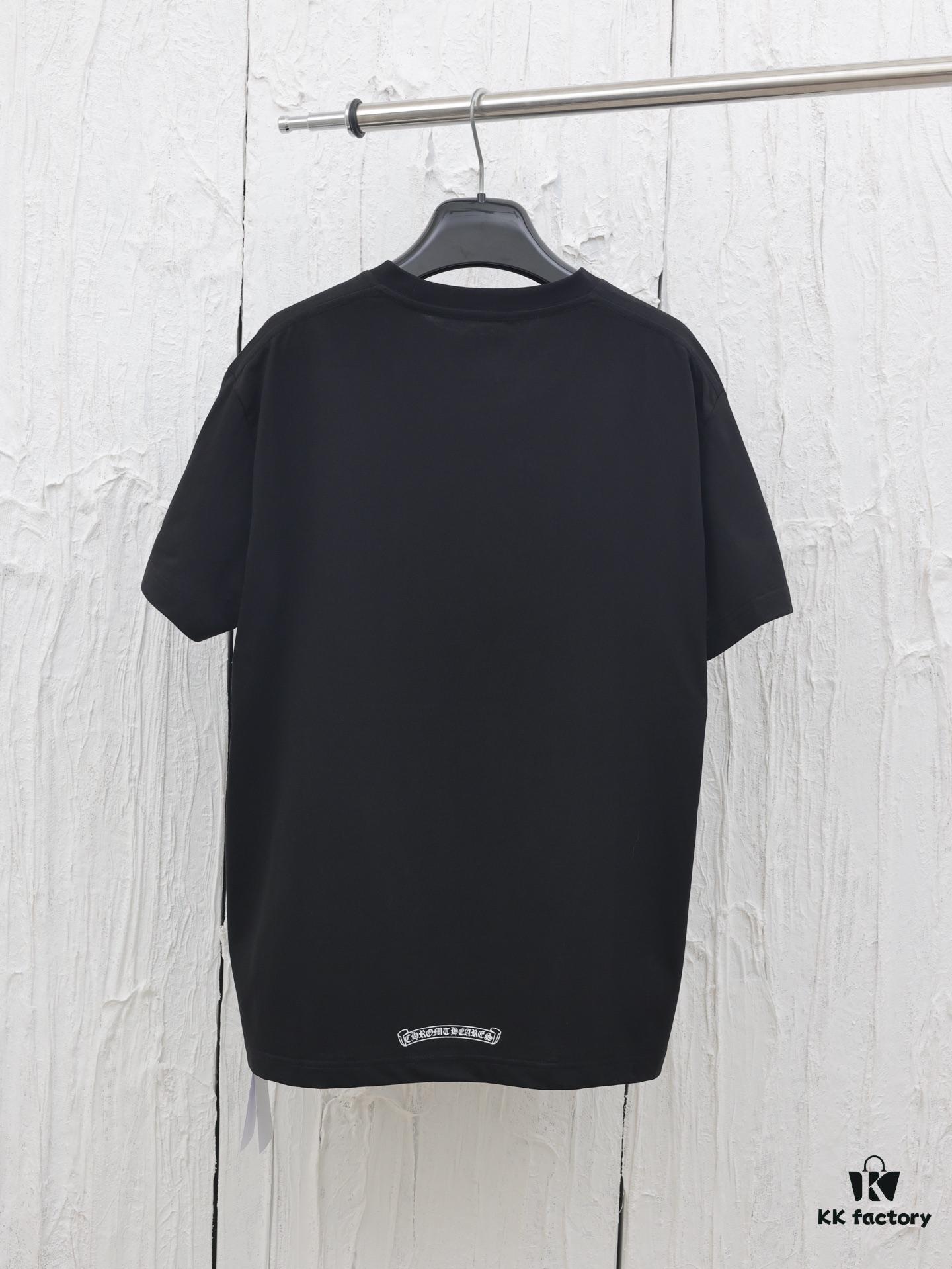 Chrome Hearts* 2025 New Arrival Neckline Sanskrit Letter Print Short Sleeve T-Shirt