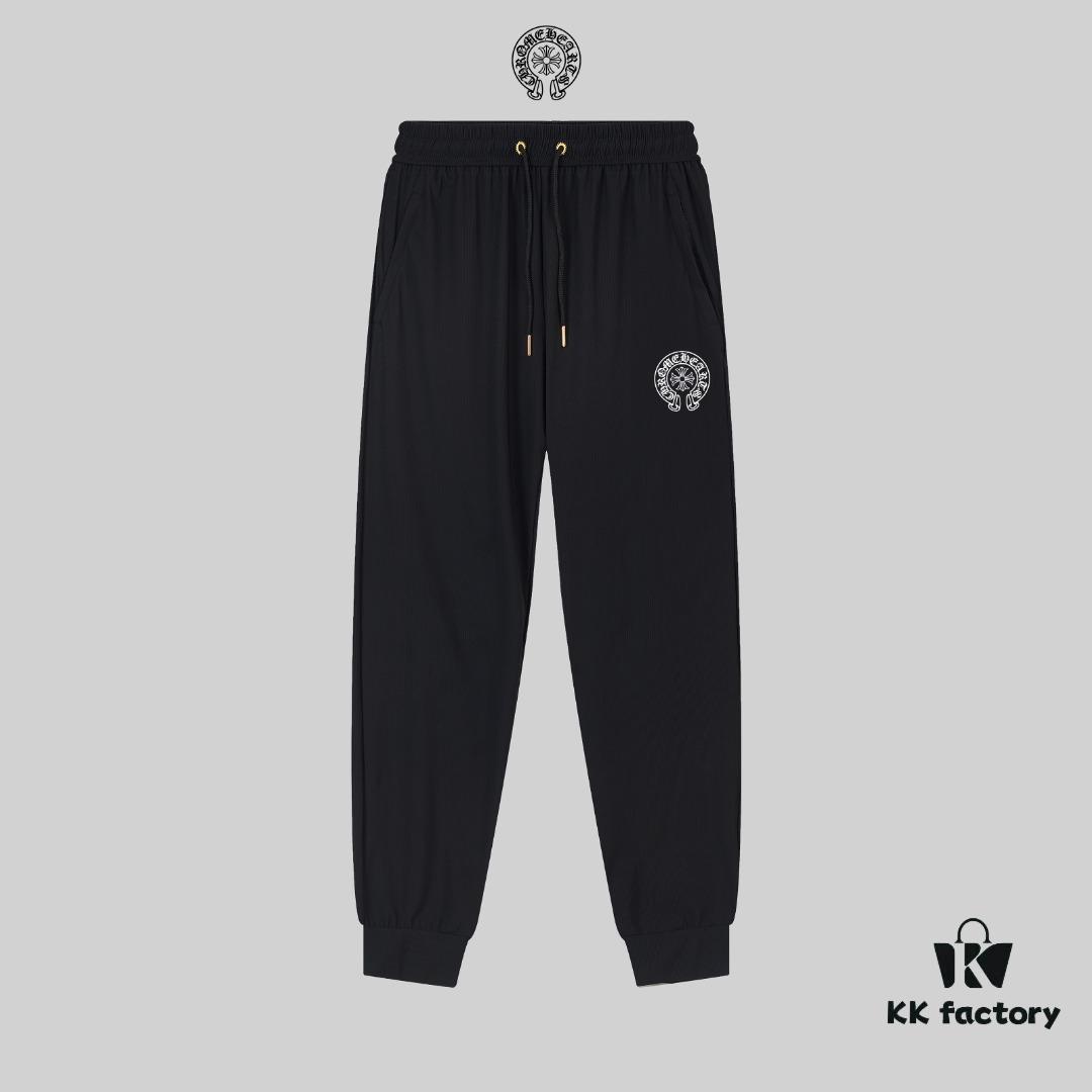6931a3a3ccd8ab3d7af97e5f Chrome Hearts Spring and Summer New Arrival High-Quality Lightweight Sport Casual Ice-Silk Pants in Two Classic Colors, Smooth Comfortable Wrinkle-Free and Seamless Design