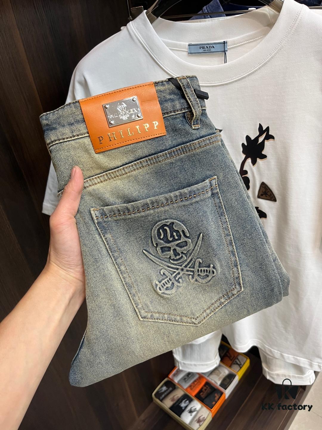 6931a3a8ccd8ab3d7af97ec0 Exclusive New Arrival Crocodile Heart Style Fashion Men's Casual Jeans, High-End European Design Original Stock Pants, Trendy and Comfortable Casual Trousers with Excellent Breathability and Impeccable Craftsmanship, Showcasing a Premium Leisure Cut