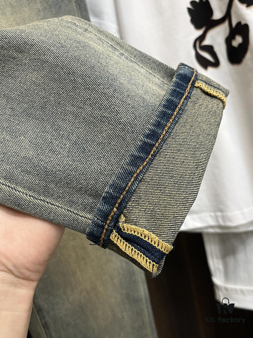 6931a3a9ccd8ab3d7af97ec8 Exclusive New Arrival Crocodile Heart Style Fashion Men's Casual Jeans, High-End European Design Original Stock Pants, Trendy and Comfortable Casual Trousers with Excellent Breathability and Impeccable Craftsmanship, Showcasing a Premium Leisure Cut