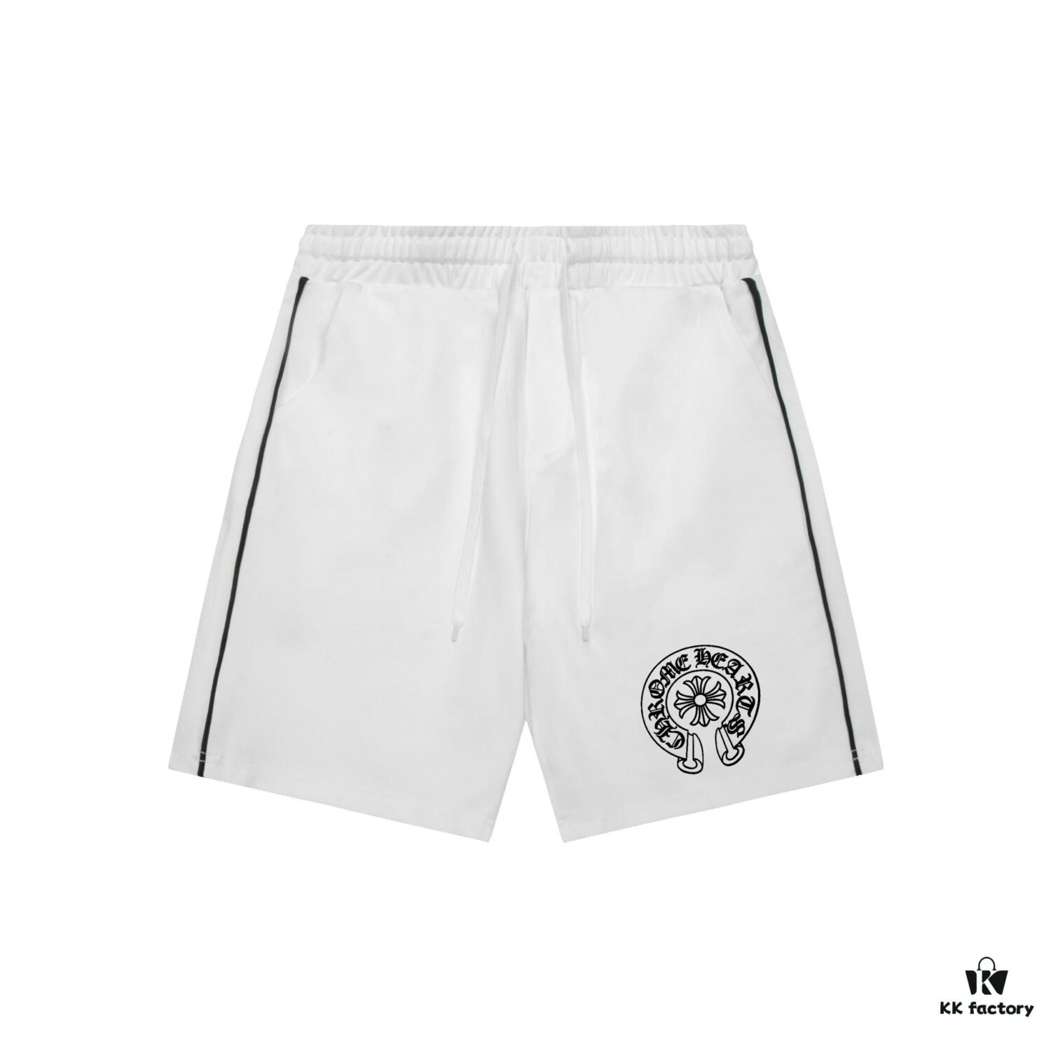 2025 Summer New CH Chrome Hearts Horseprint Logo Print Trim Casual Shorts, Unisex