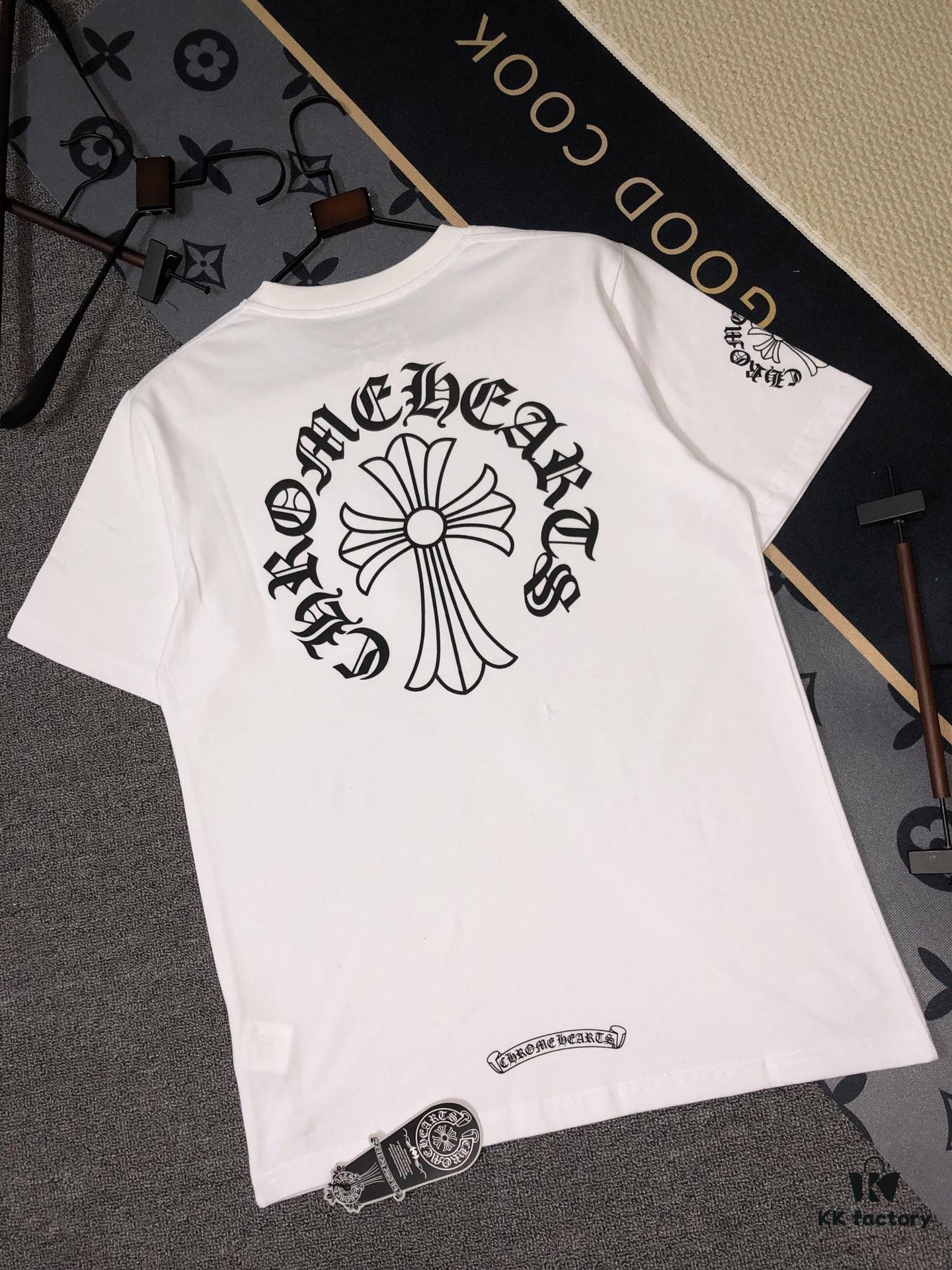 6931a3acccd8ab3d7af97f05 Chrome Hearts / 25s Summer Collection, Front and Back Print, 260g Combed Compact Cotton, High Quality Unisex T-Shirt