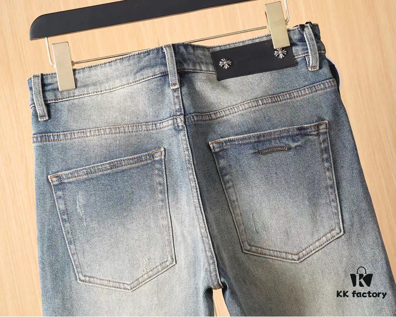 6931a3afccd8ab3d7af97f3e Chrome Hearts 2025 Spring/Summer New Arrival Hot Selling Stock Super Custom Denim Jeans, Original Hardware, Heavy Craftsmanship, Excellent Fit
