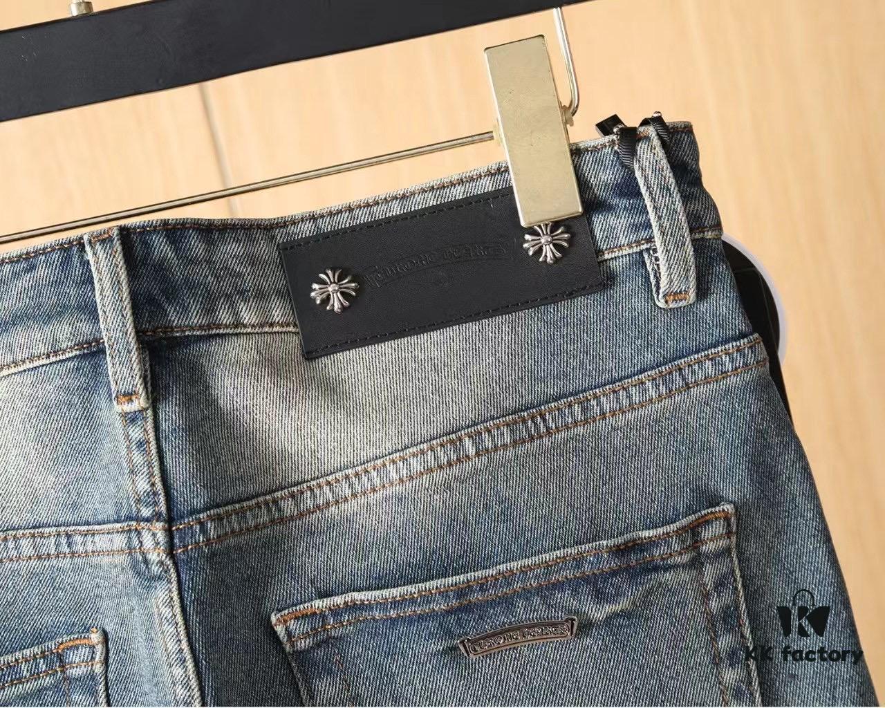 6931a3afccd8ab3d7af97f41 Chrome Hearts 2025 Spring/Summer New Arrival Hot Selling Stock Super Custom Denim Jeans, Original Hardware, Heavy Craftsmanship, Excellent Fit