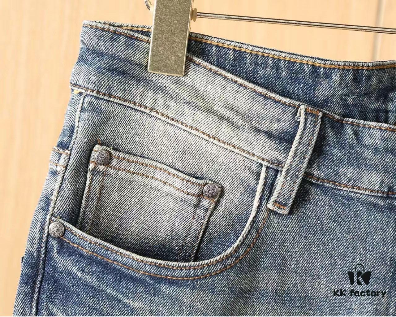 6931a3afccd8ab3d7af97f42 Chrome Hearts 2025 Spring/Summer New Arrival Hot Selling Stock Super Custom Denim Jeans, Original Hardware, Heavy Craftsmanship, Excellent Fit
