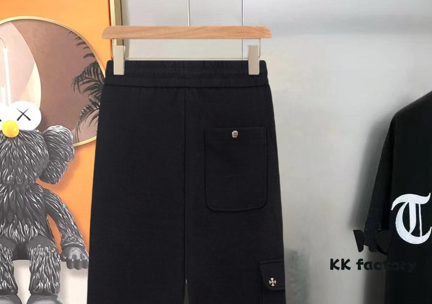 6931a3c7ccd8ab3d7af98041 Chrome Hearts New Men's Original Stock Casual Pants, Sweatpants, High-End Custom Fashion Versatile Style with 3D Embroidered Logo, Premium Imported 100% Cotton Knit Fabric and Metal Trims