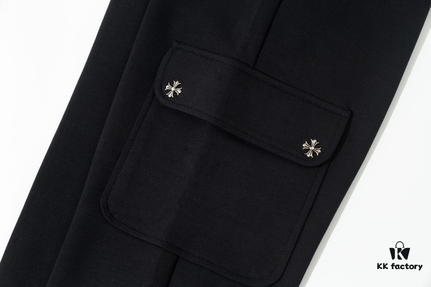 6931a3c8ccd8ab3d7af98047 Chrome Hearts New Men's Original Stock Casual Pants, Sweatpants, High-End Custom Fashion Versatile Style with 3D Embroidered Logo, Premium Imported 100% Cotton Knit Fabric and Metal Trims