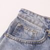 6931a3caccd8ab3d7af9806e Korean Custom & Chrome Hearts Cowhide Patchwork Denim Pants with Large Cross Design