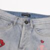 Chrome Hearts & CH Limited Edition Graffiti Crocodile Leather Jeans