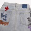 Chrome Hearts & CH Limited Edition Graffiti Crocodile Leather Jeans