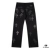 6931a3cbccd8ab3d7af9807e Chrome Hearts Limited Edition Camo Patch Leather Jeans
