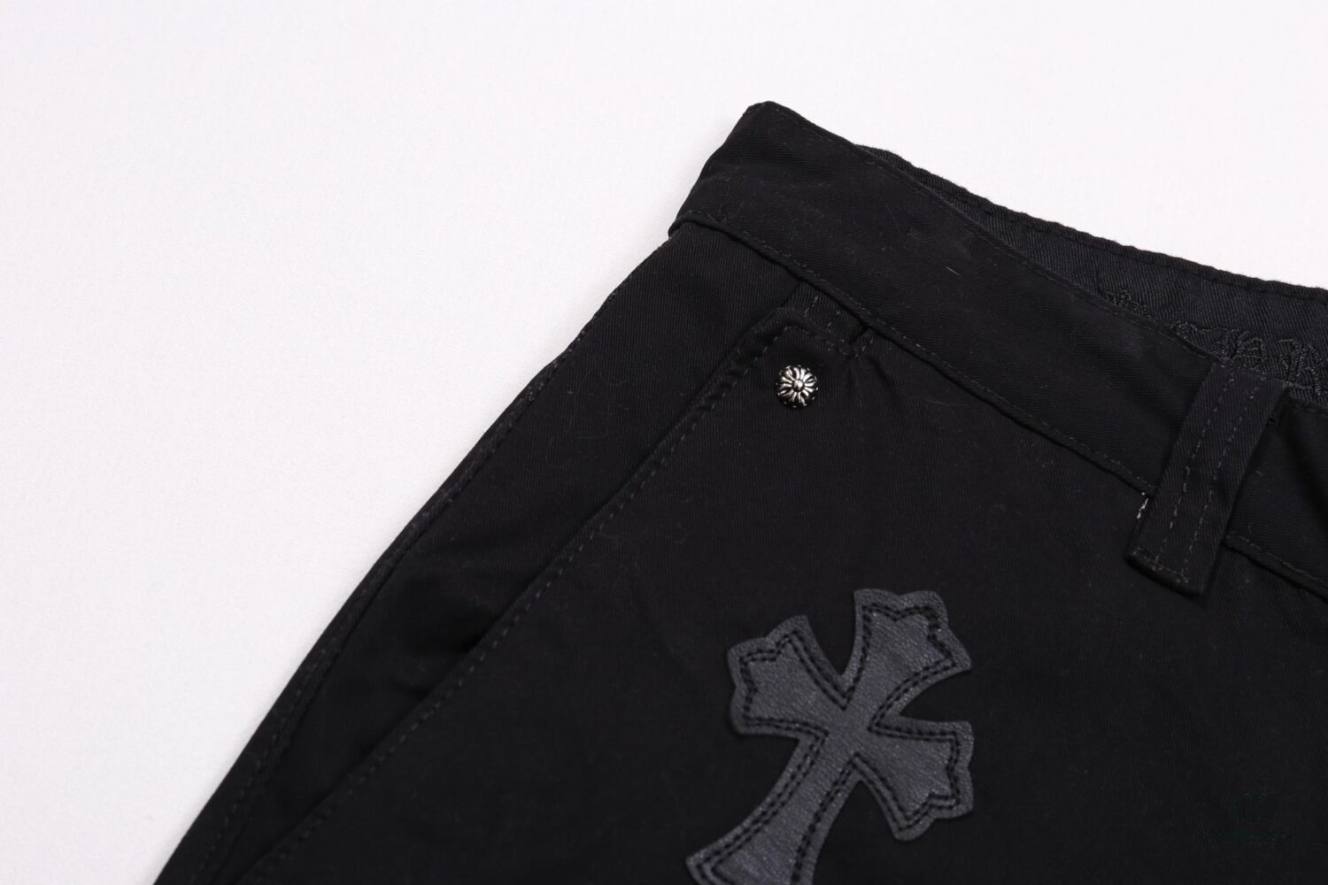 6931a3cbccd8ab3d7af98083 Chrome Hearts Limited Edition Camo Patch Leather Jeans