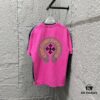 6931a3ccccd8ab3d7af98098 CH* Chrome Hearts* 2025 Spring/Summer New Arrival Distressed Snowflake Wash Vintage Round Neck Short Sleeve T-Shirt with Front and Back Logo, Horse Hoof Print, Custom Fabric Unisex Tee