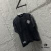6931a3cdccd8ab3d7af980b5 CH* Chrome Hearts* 2025 Spring/Summer New Arrival Distressed Snow Wash Vintage Round Neck Short Sleeve T-Shirt with Chest and Back Logo, Front and Back Cross and Horseshoe Print, Custom Fabric Unisex Tee