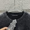 6931a3ceccd8ab3d7af980b7 CH* Chrome Hearts* 2025 Spring/Summer New Arrival Distressed Snow Wash Vintage Round Neck Short Sleeve T-Shirt with Chest and Back Logo, Front and Back Cross and Horseshoe Print, Custom Fabric Unisex Tee