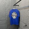 CH* Chrome Hearts* 2025 Spring/Summer New Arrival Distressed Snow Wash Vintage Round Neck Short Sleeve T-Shirt with Chest and Back Logo, Front and Back Cross and Horseshoe Print, Custom Fabric Unisex Tee