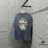 6931a3cfccd8ab3d7af980ce CH* Chrome Hearts* 2025 Spring/Summer New Arrival Distressed Vintage Round-Neck Short-Sleeve T-Shirt with Front and Back Logo, Cross and Horseshoe Print, Custom Fabric Unisex Tee