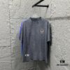 6931a3cfccd8ab3d7af980d0 CH* Chrome Hearts* 2025 Spring/Summer New Arrival Distressed Vintage Round-Neck Short-Sleeve T-Shirt with Front and Back Logo, Cross and Horseshoe Print, Custom Fabric Unisex Tee