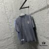 6931a3cfccd8ab3d7af980d1 CH* Chrome Hearts* 2025 Spring/Summer New Arrival Distressed Vintage Round-Neck Short-Sleeve T-Shirt with Front and Back Logo, Cross and Horseshoe Print, Custom Fabric Unisex Tee