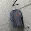 CH* Chrome Hearts* 2025 Spring/Summer New Arrival Distressed Snowflake Wash Vintage Round Neck Short Sleeve T-Shirt with Chest and Back Logo, Horseshoe Print, Custom Fabric Unisex Tee