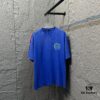 CH* Chrome Hearts* 2025 Spring and Summer New Arrival Distressed Snowflake Wash Vintage Round Neck Short Sleeve T-Shirt with Chest and Back Logo, Horseshoe Print, Custom Fabric Unisex Tee