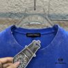 CH* Chrome Hearts* 2025 Spring and Summer New Arrival Distressed Snowflake Wash Vintage Round Neck Short Sleeve T-Shirt with Chest and Back Logo, Horseshoe Print, Custom Fabric Unisex Tee