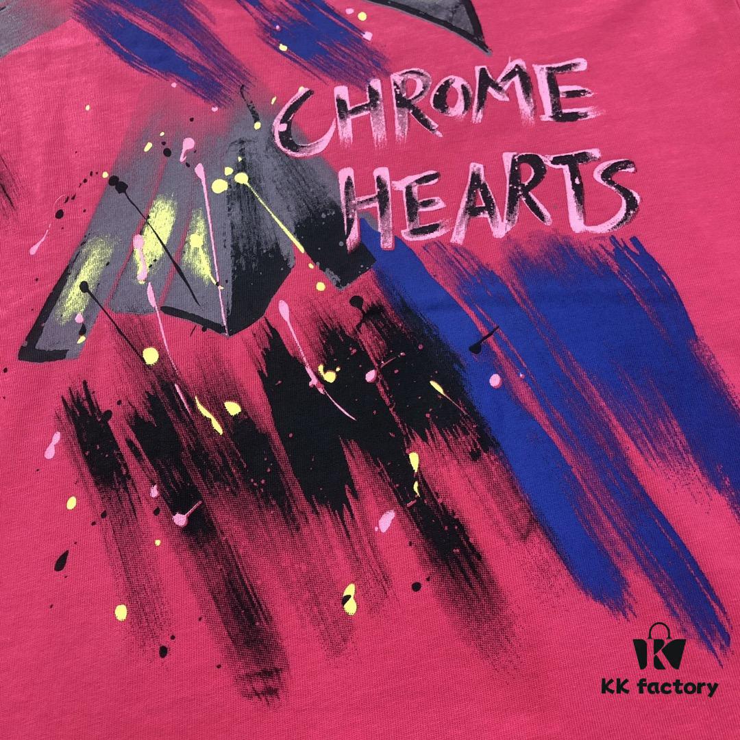 6931a3d4ccd8ab3d7af98136 Chrome Hearts 2025 New Arrival Heavy Washed Embroidered Graffiti Print Short Sleeve T-Shirt △ Original Fabric △ High Version △ High-Quality Influencer and Celebrity Style Unisex Tee