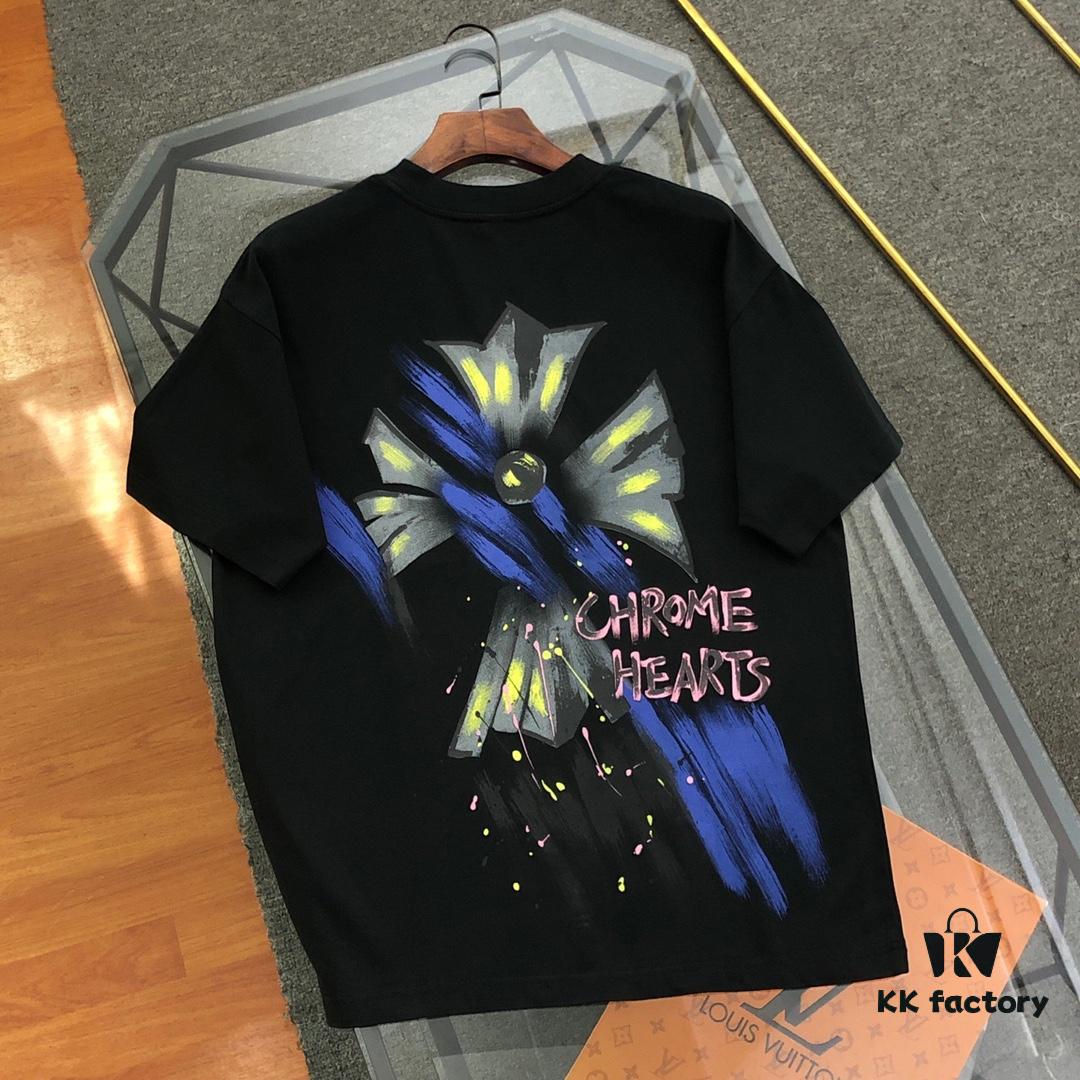 6931a3d5ccd8ab3d7af9814d Chrome Hearts 2025 New Heavy Washed Embroidered Graffiti Print Short Sleeve T-Shirt △ Original Fabric △ High Version △ Premium Quality Influencer & Celebrity Style