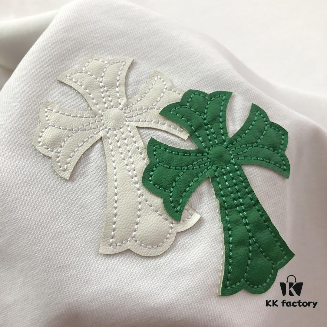 6931a3d6ccd8ab3d7af9815a Chrome Hearts 2025 New Heavy Washed Leather Patch Embroidered Short Sleeve T-Shirt △ Original Fabric △ High Version △ Premium Quality Influencer and Celebrity Style △ 320g Heavy Garment Wash Embroidery with Horse Hoof Cross Graffiti Print △ Fully Labeled Unisex Tee Must-Have Versatile Design △ Colors: Black, White, Khaki