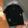 6931a3d7ccd8ab3d7af98168 Chrome Hearts 2025 New Heavy Washed Leather Patch Embroidery Short Sleeve T-Shirt △ Original Fabric △ High Version △ Premium Quality Influencer and Celebrity Style △ 320g Garment-Washed Embroidered Horse Hoof Cross Graffiti Print △ Super Versatile and Stylish △ Full Trims △ Unisex Must-Have Tee