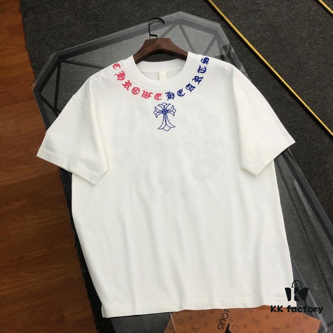 6931a3daccd8ab3d7af9819d Chrome Hearts 2025 New Embroidered Graffiti Print Short Sleeve T-Shirt △ Original Fabric △ High Version △ Premium Quality Influencer & Celebrity Style △ 320g Garment Washed △ Horse Hoof Cross Embroidery and Graffiti Printing △ Fully Matchable and Stylish △ Complete Triple Label △ Unisex Design △ Must-Have for Everyone
